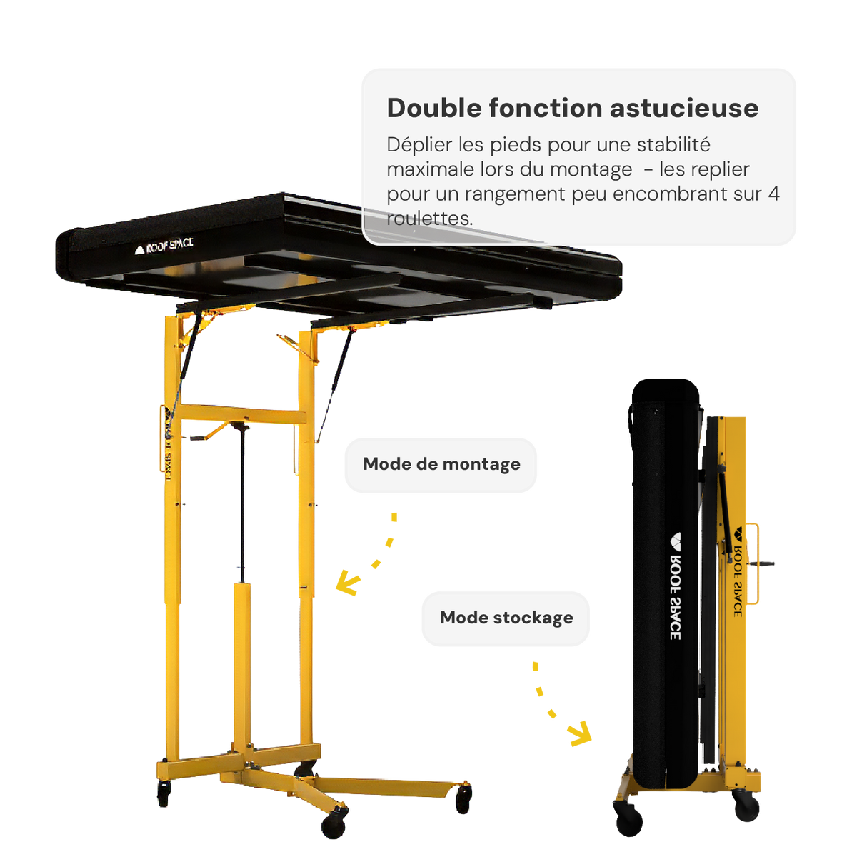 Système de levage universel pour tentes de toit