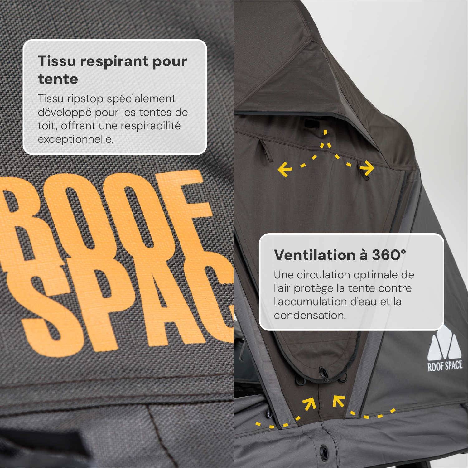 Tente de toit 4 places - Roof Space 4