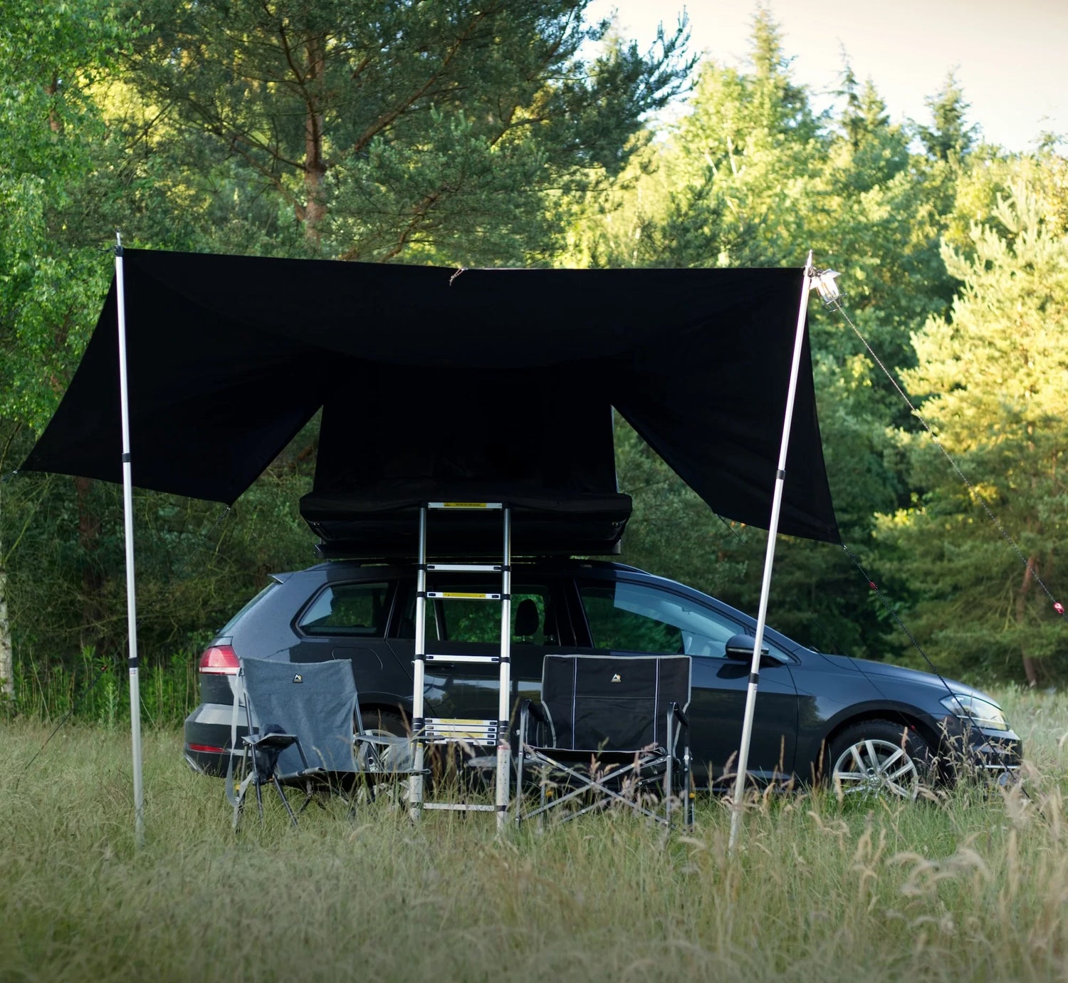Auvent de tente de toit Roof Space Light Awning en extérieur
