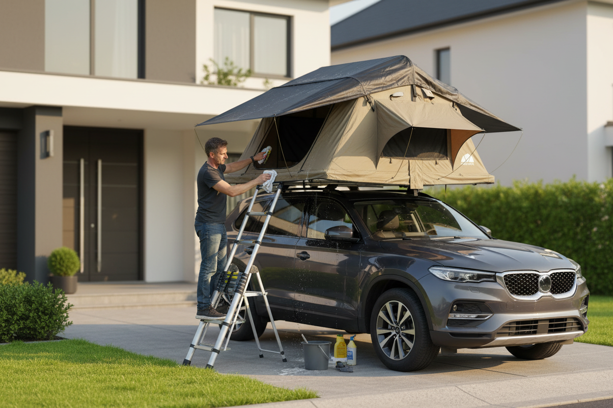 Entretenir sa tente de toit : nettoyage, imperméabilisation et stockage pour la faire durer des années