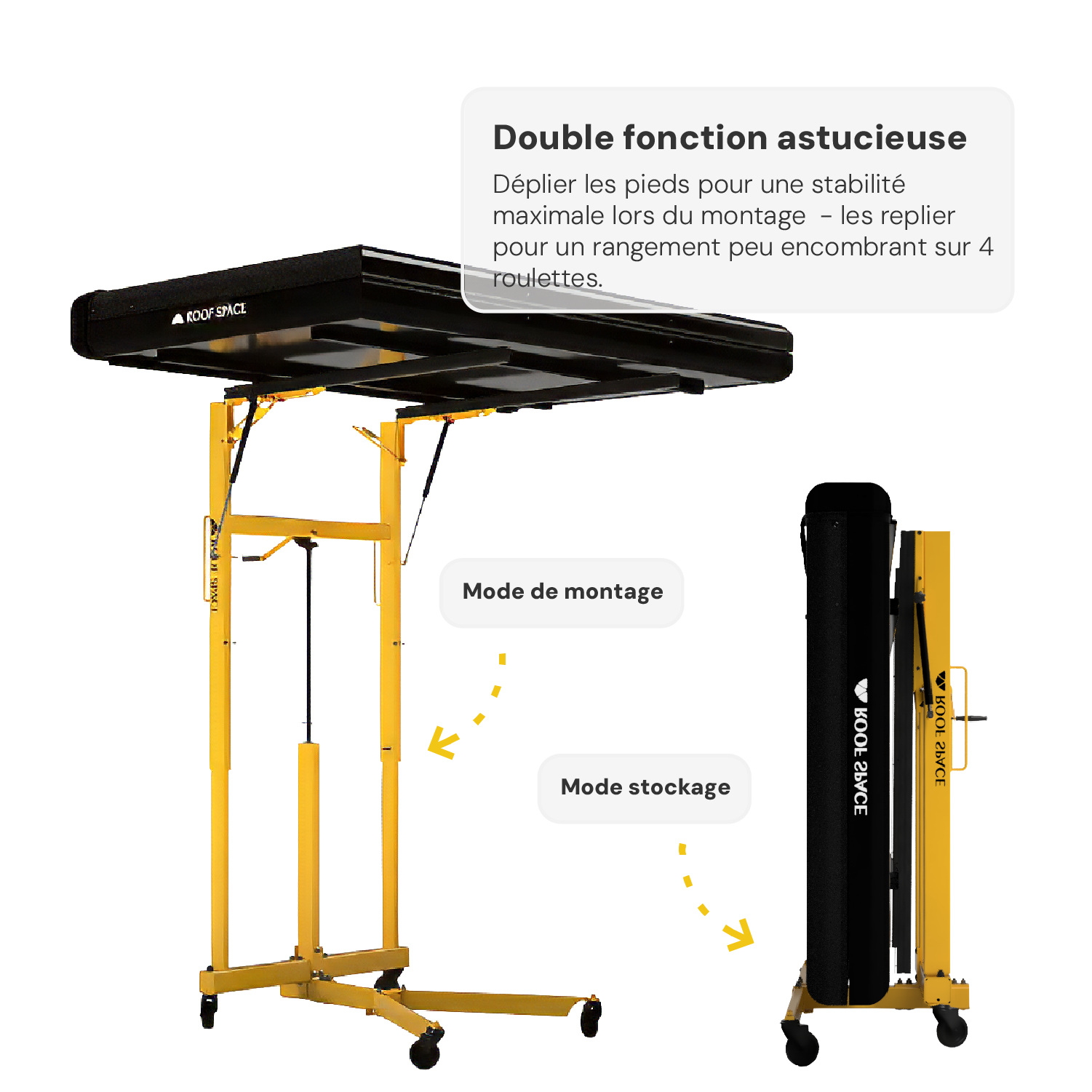 Système de levage universel pour tentes de toit
