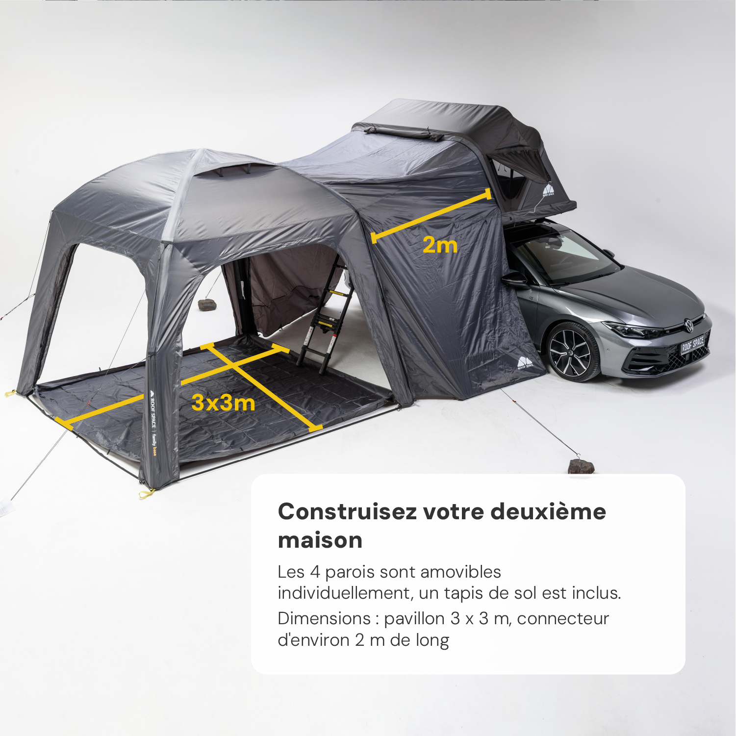 Annexe Family Base pour tente de toit Roof Space 2 et Roof Space 4