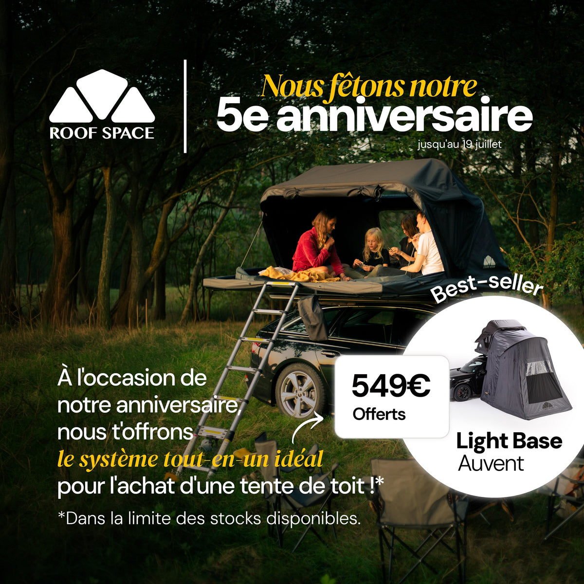 tente toit occasion Tente de toit 2 places rigide en aluminium Roof Space 2